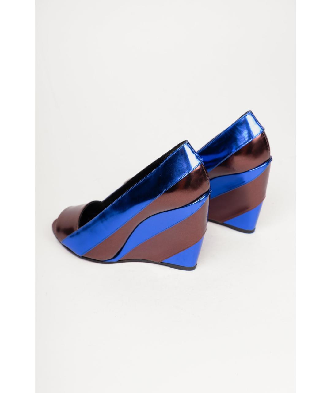 PIERRE HARDY Синие кожаные туфли, фото 3