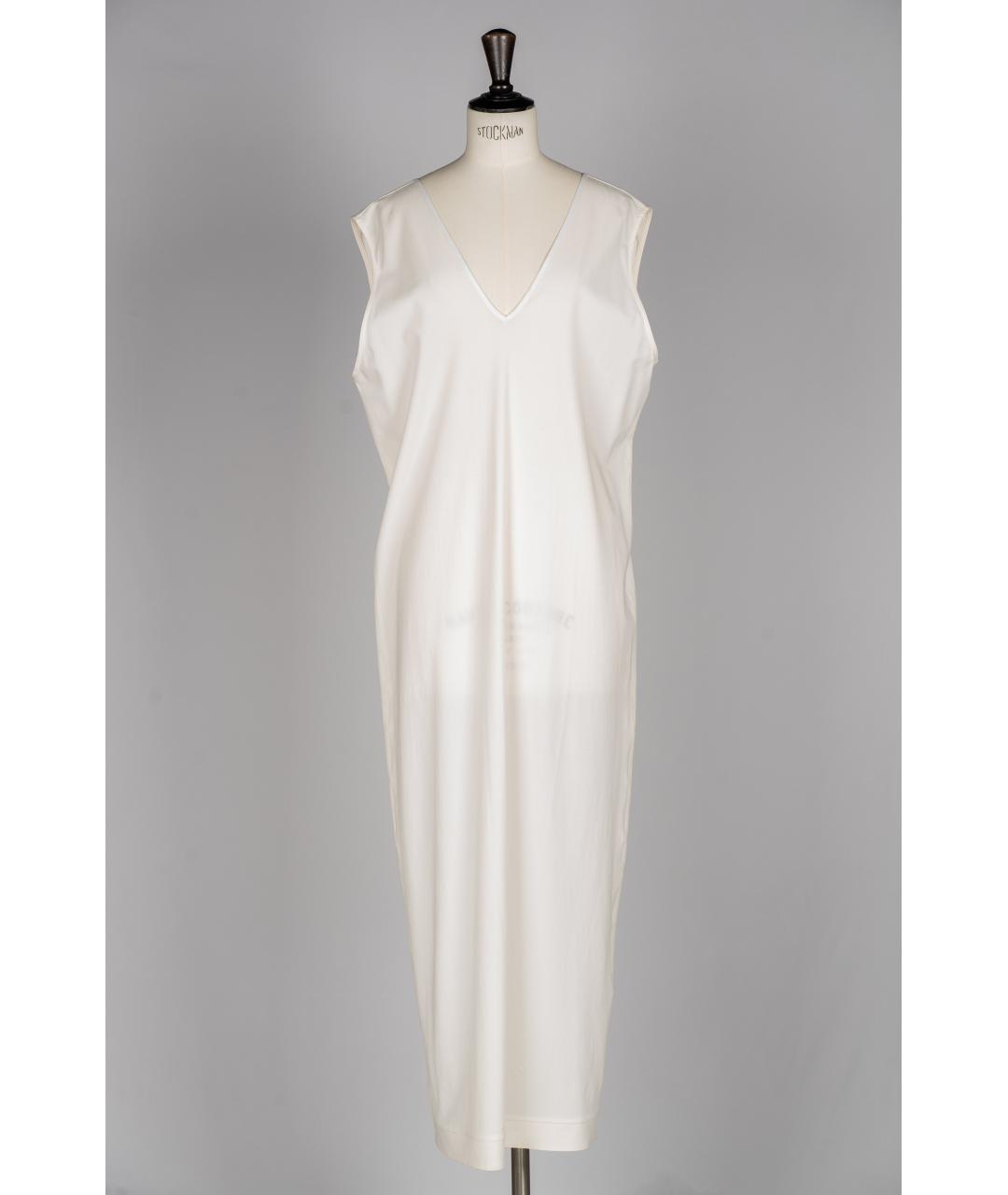 ISABEL BENENATO Белое вискозное повседневное платье, фото 3