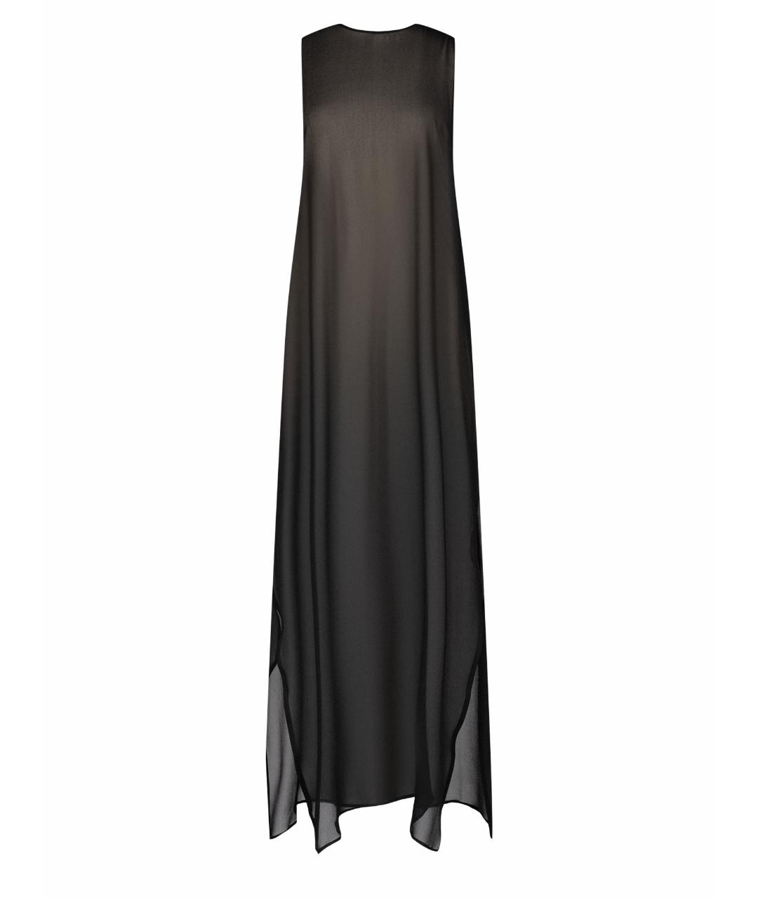 ISABEL BENENATO Черное шелковое платье, фото 1
