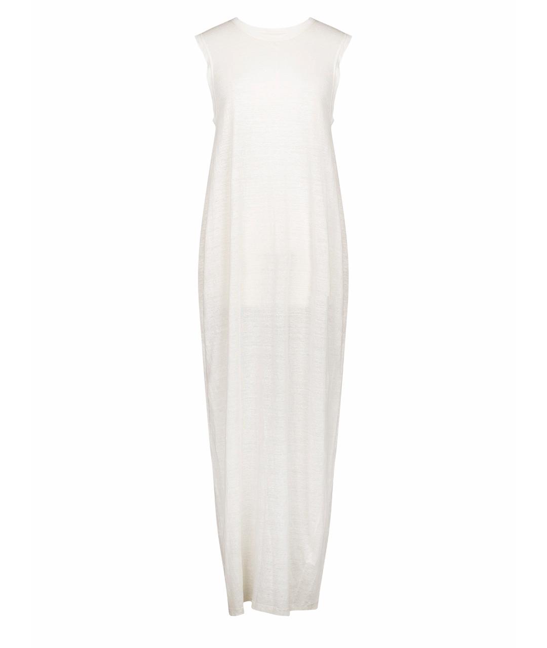 ISABEL BENENATO Белое льняное повседневное платье, фото 1