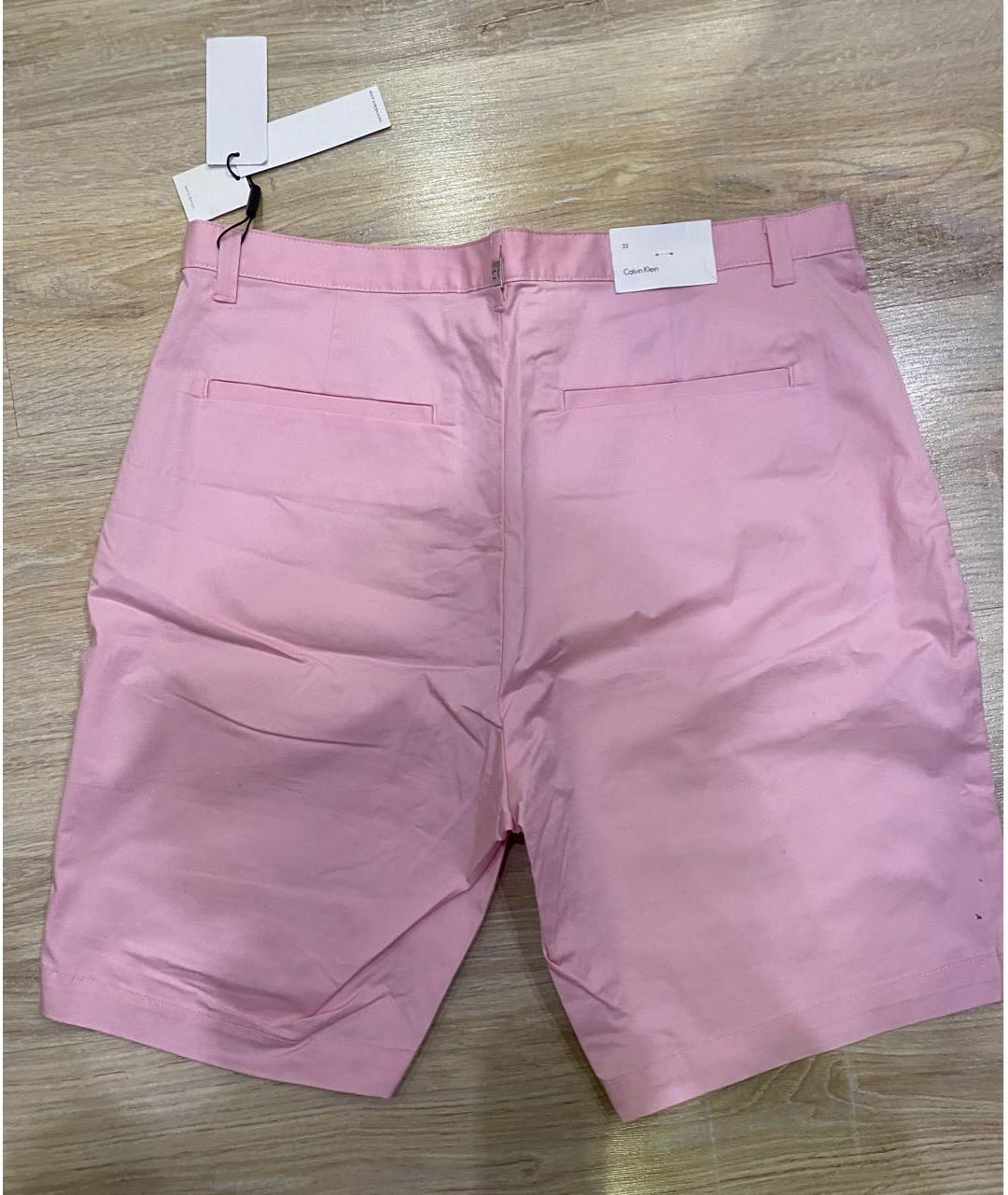 CALVIN KLEIN Розовые хлопковые шорты, фото 2