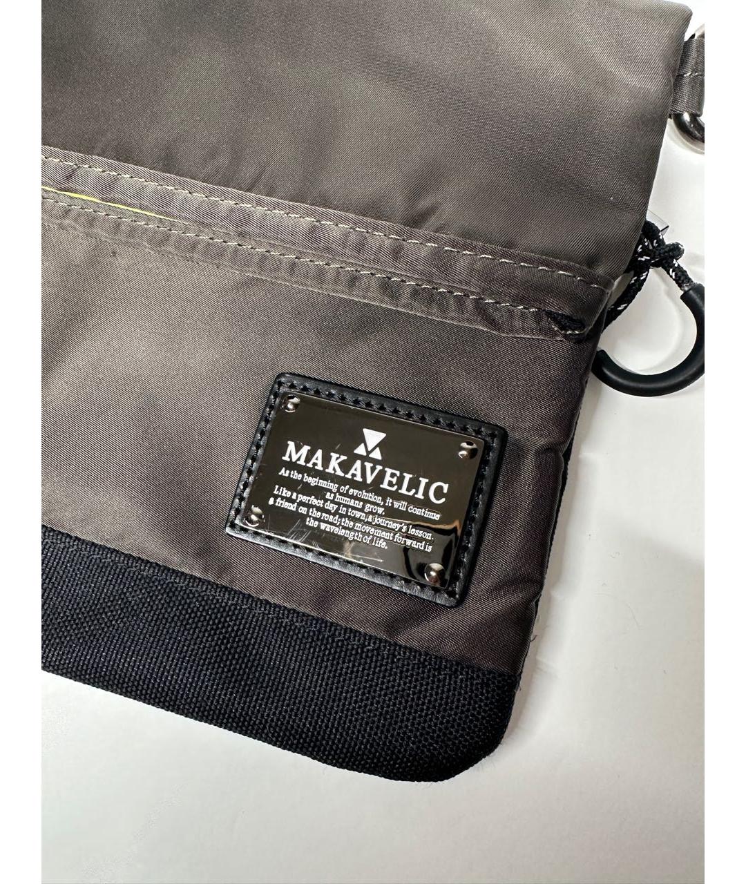 Makavelic Коричневая синтетическая сумка на плечо, фото 5