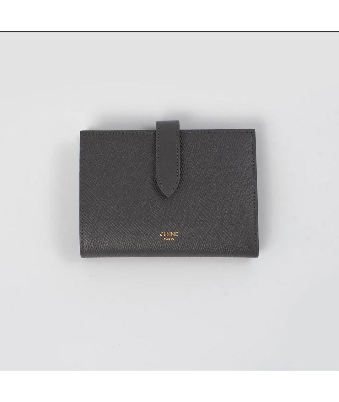 CELINE PRE-OWNED Серый кожаный кошелек, фото 4