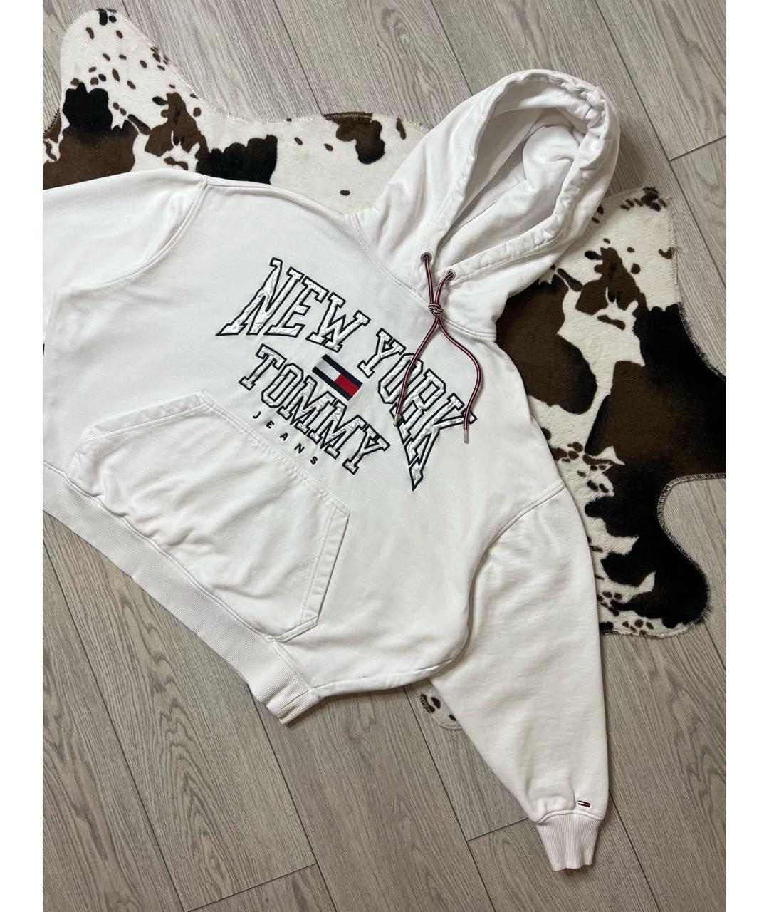 TOMMY HILFIGER Белый хлопковый джемпер / свитер, фото 2