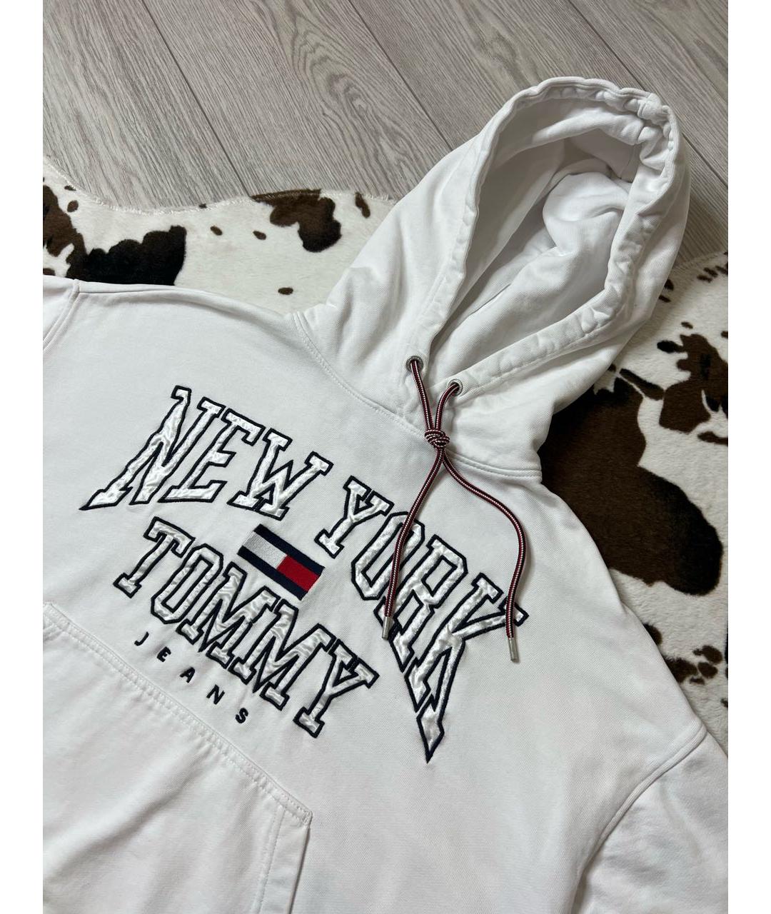 TOMMY HILFIGER Белый хлопковый джемпер / свитер, фото 3