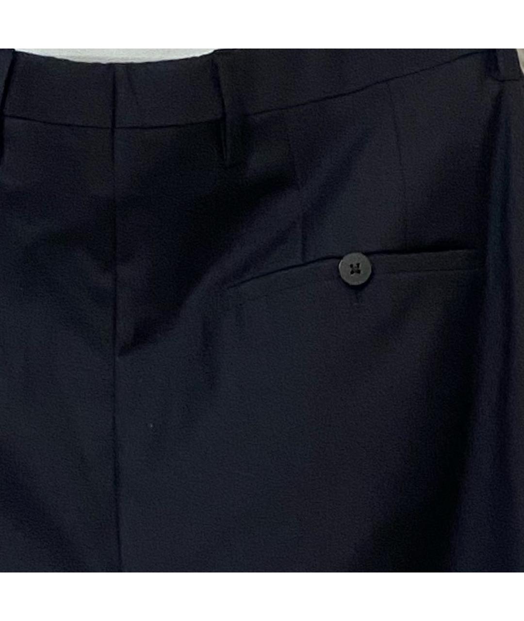 LANVIN Темно-синие классические брюки, фото 4