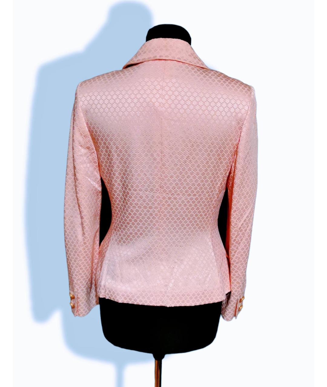 VERSUS VERSACE Розовый атласный жакет/пиджак, фото 2