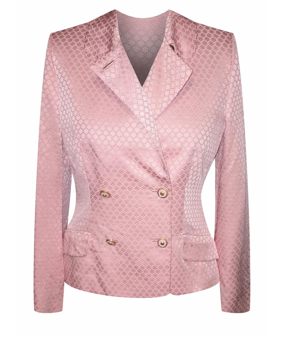 VERSUS VERSACE Розовый атласный жакет/пиджак, фото 1