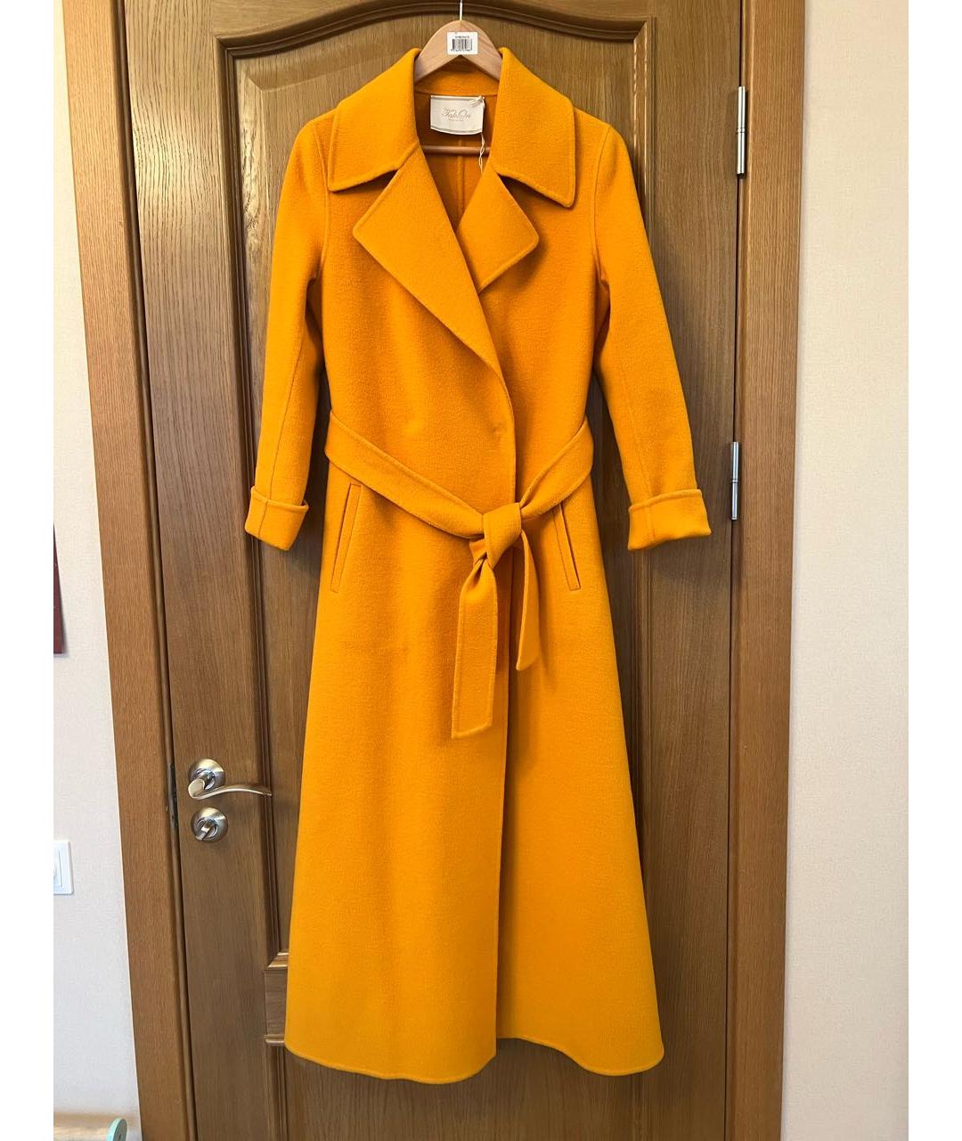 TAK.ORI Оранжевое кашемировое пальто, фото 5