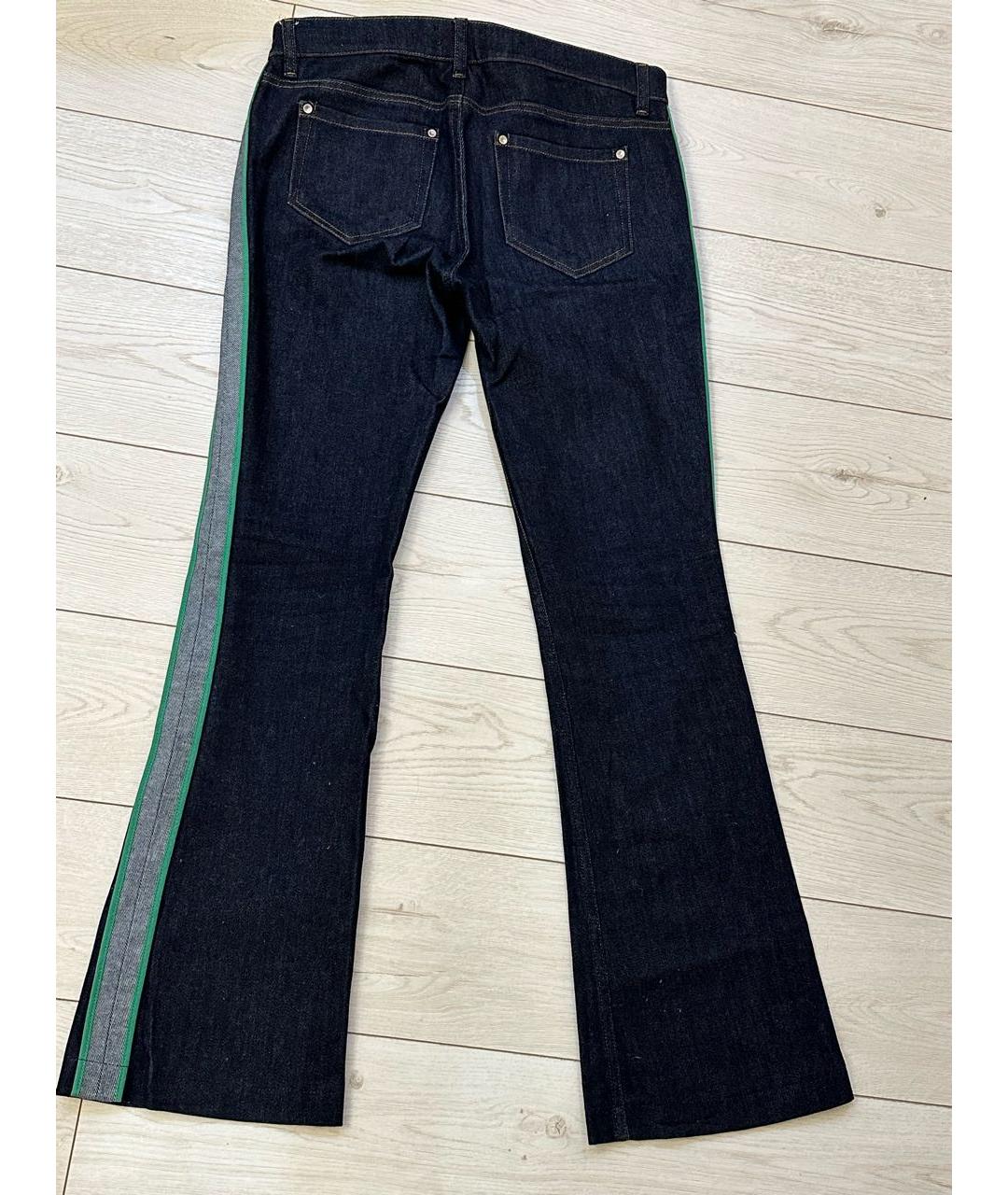 RED VALENTINO Темно-синие хлопко-эластановые джинсы клеш, фото 6