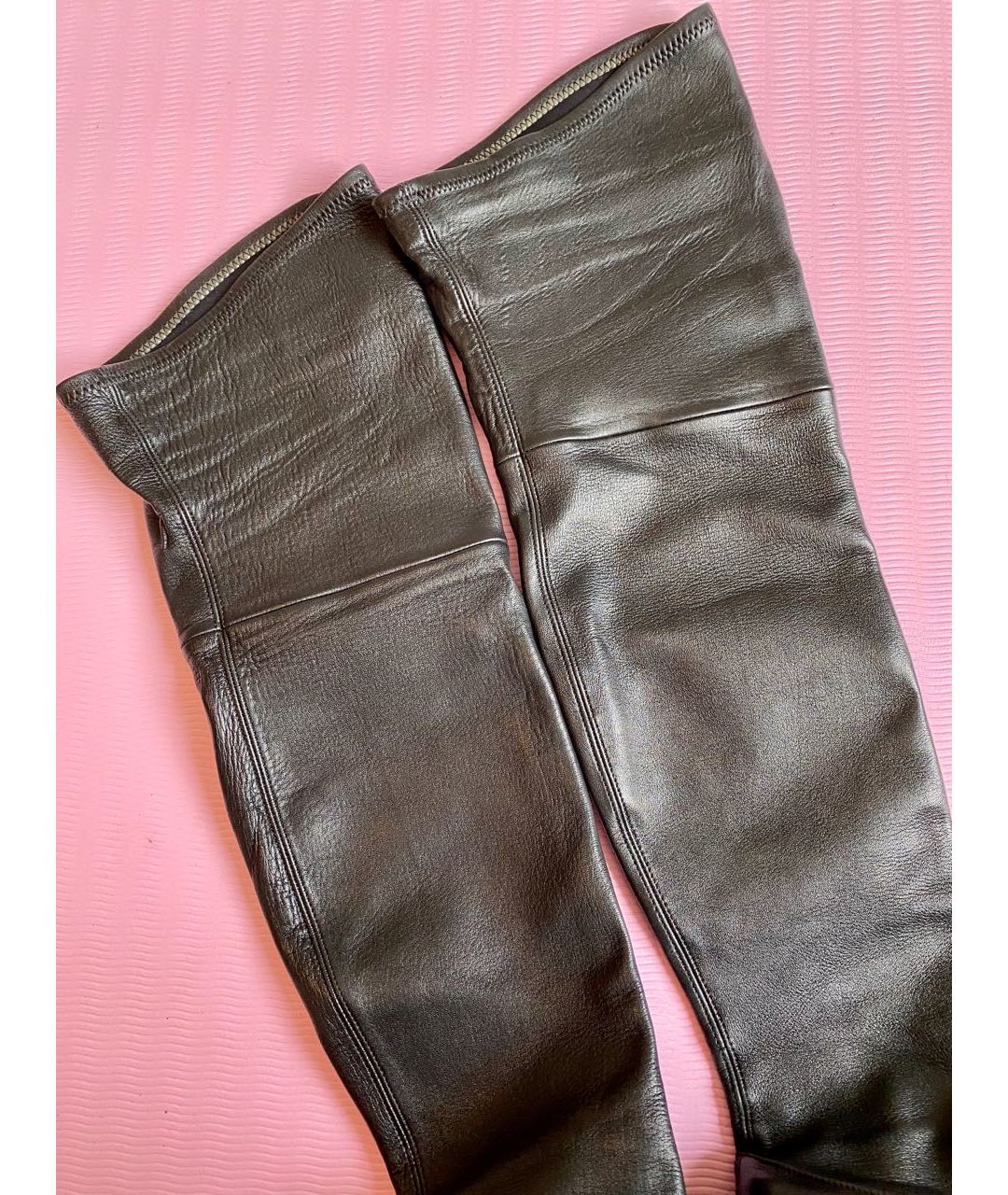 CASADEI Черные кожаные ботфорты, фото 5