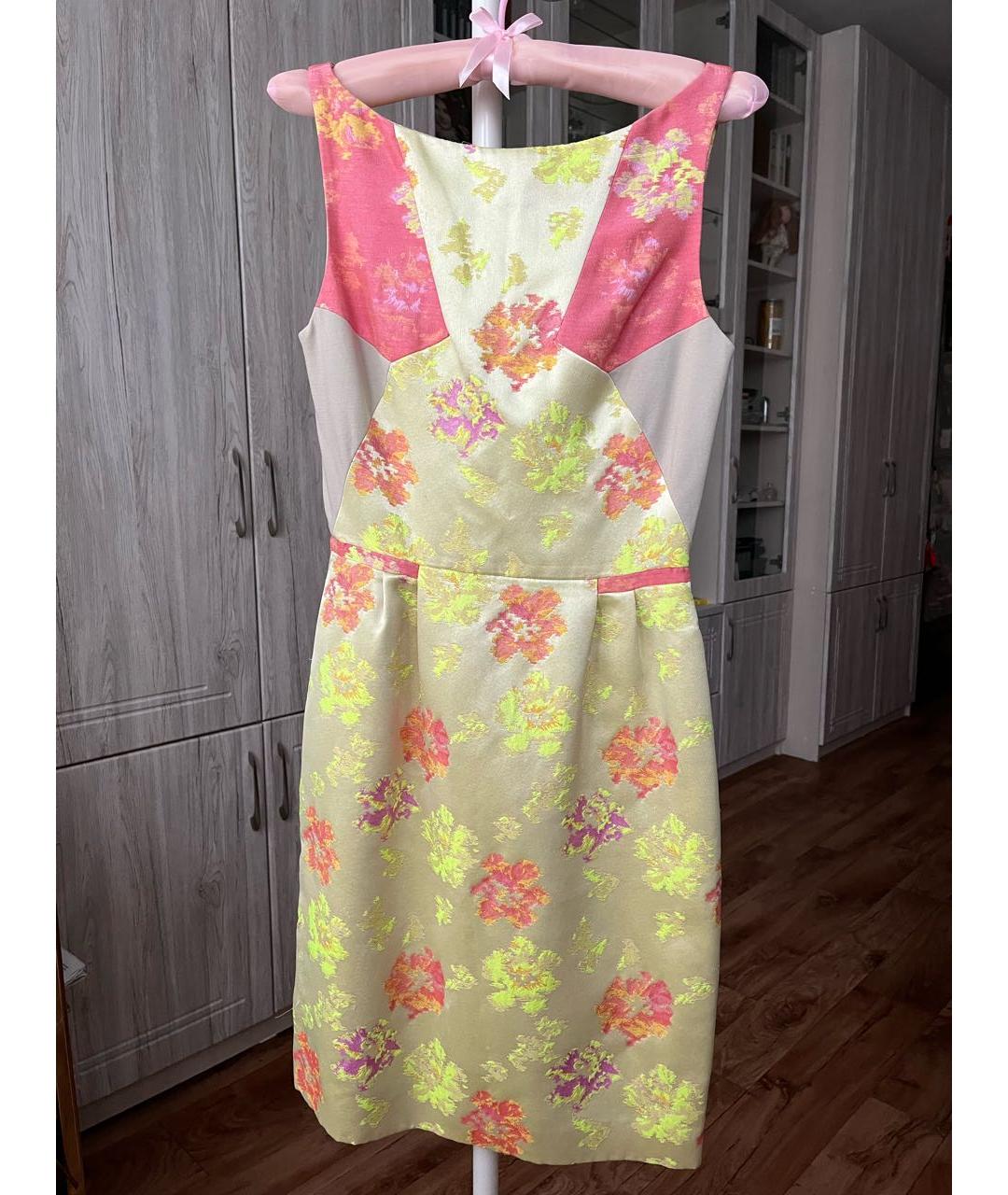MATTHEW WILLIAMSON Розовое вискозное коктейльное платье, фото 5