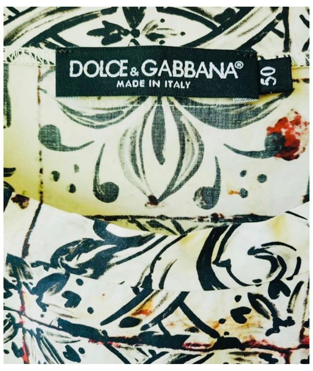 DOLCE&GABBANA Мульти хлопковая футболка, фото 6