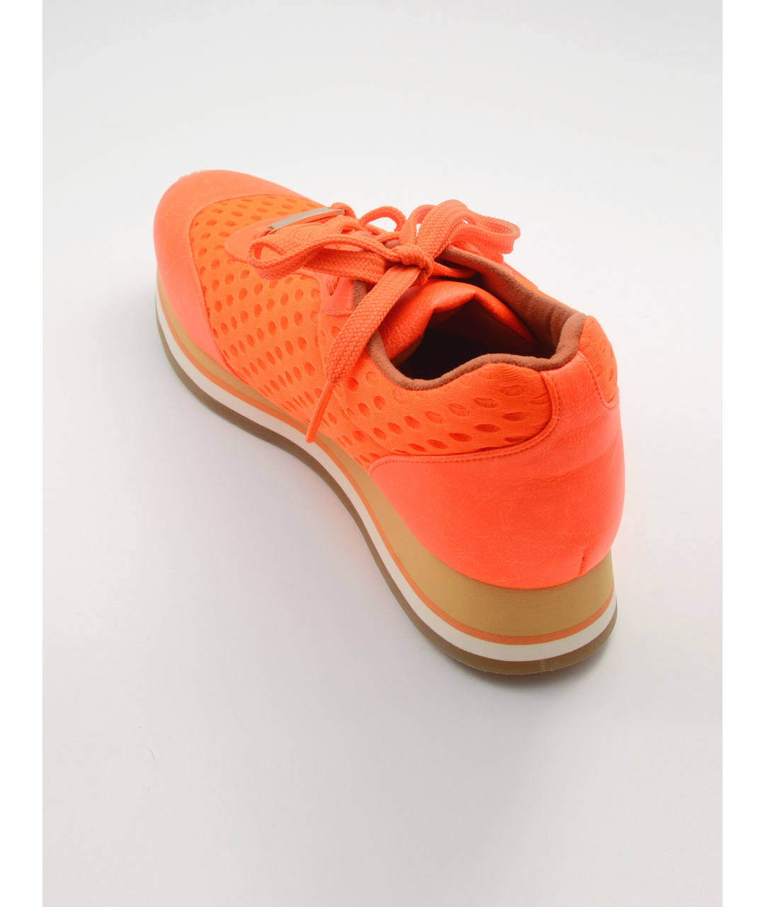 STELLA MCCARTNEY Оранжевое текстильные кроссовки, фото 3