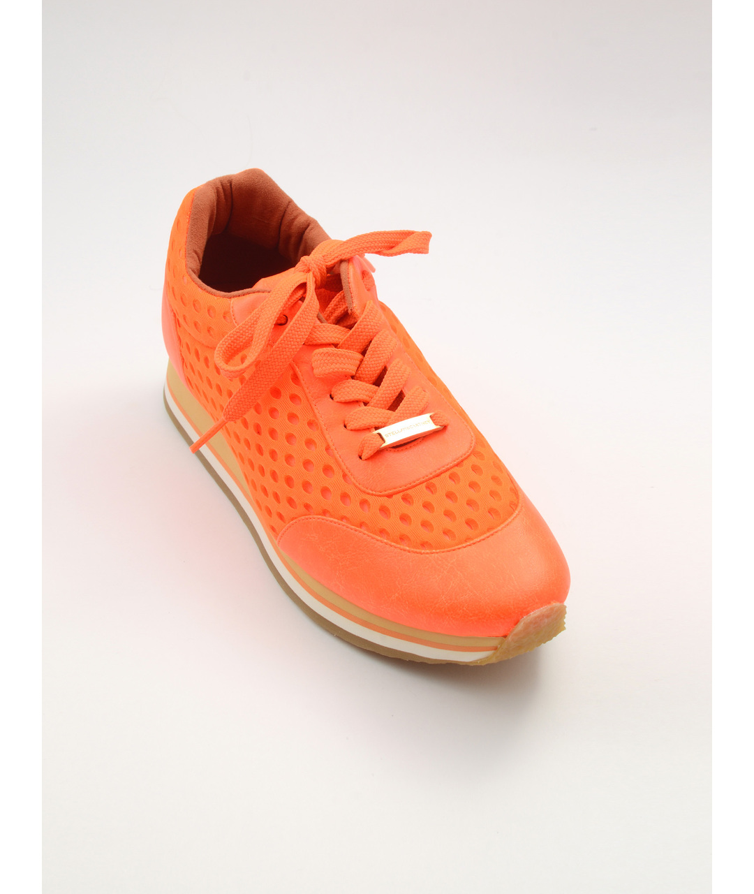 STELLA MCCARTNEY Оранжевое текстильные кроссовки, фото 2