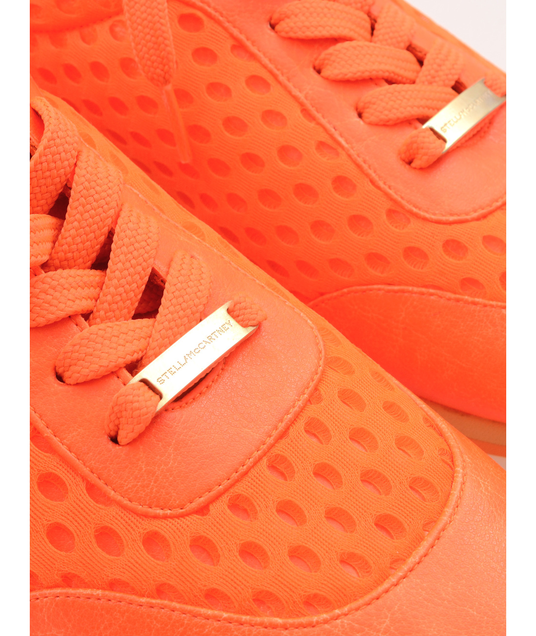 STELLA MCCARTNEY Оранжевое текстильные кроссовки, фото 4