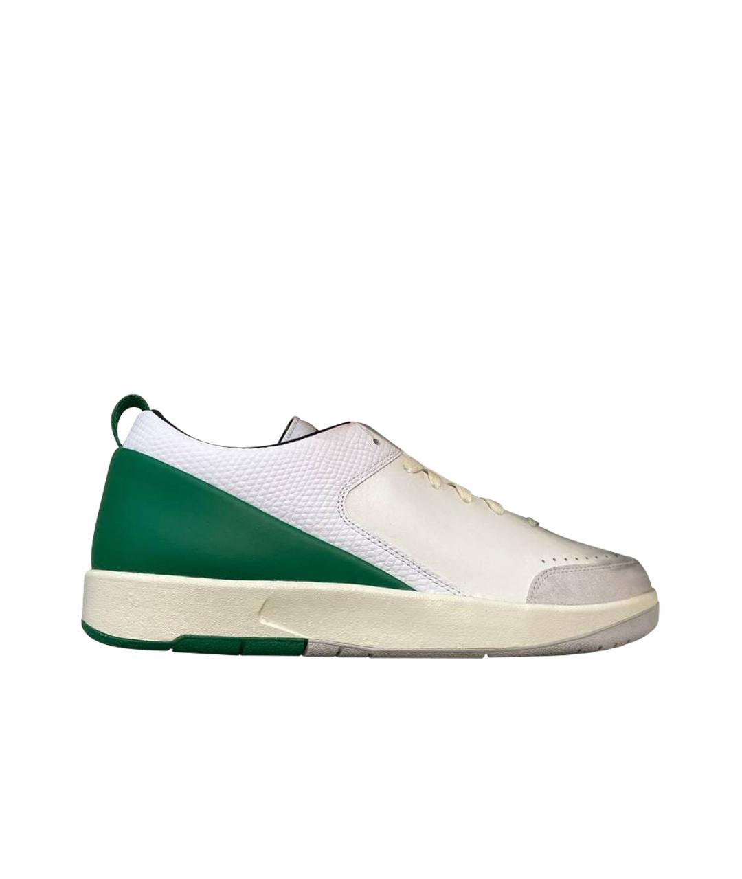 JORDAN Зеленые текстильные низкие кроссовки / кеды, фото 1