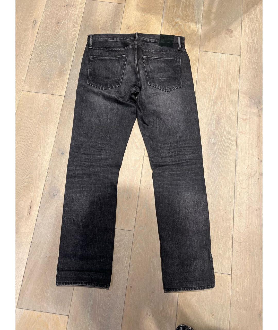 TOM FORD Черные хлопковые джинсы скинни, фото 2