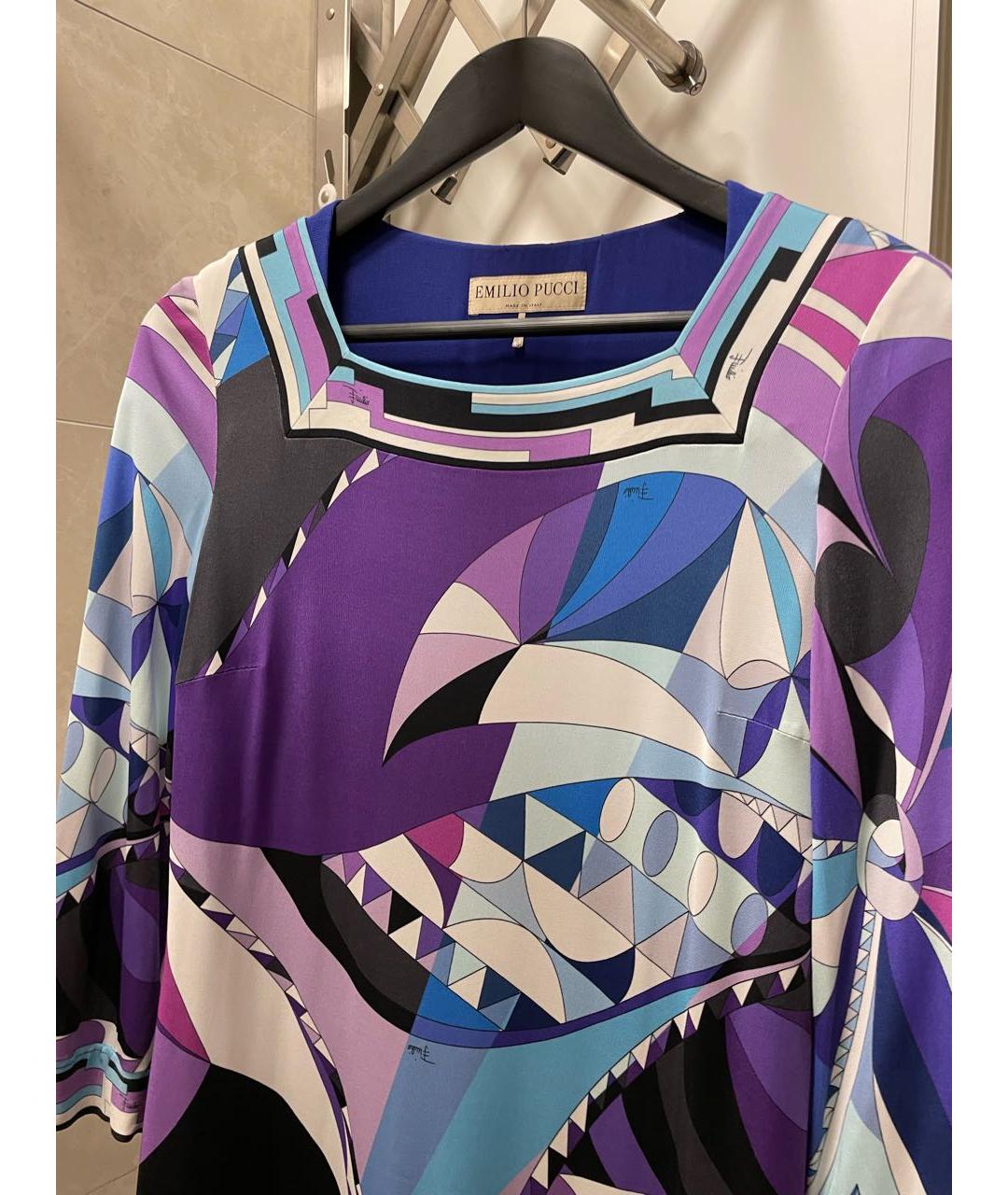 EMILIO PUCCI Мульти вискозное коктейльное платье, фото 3