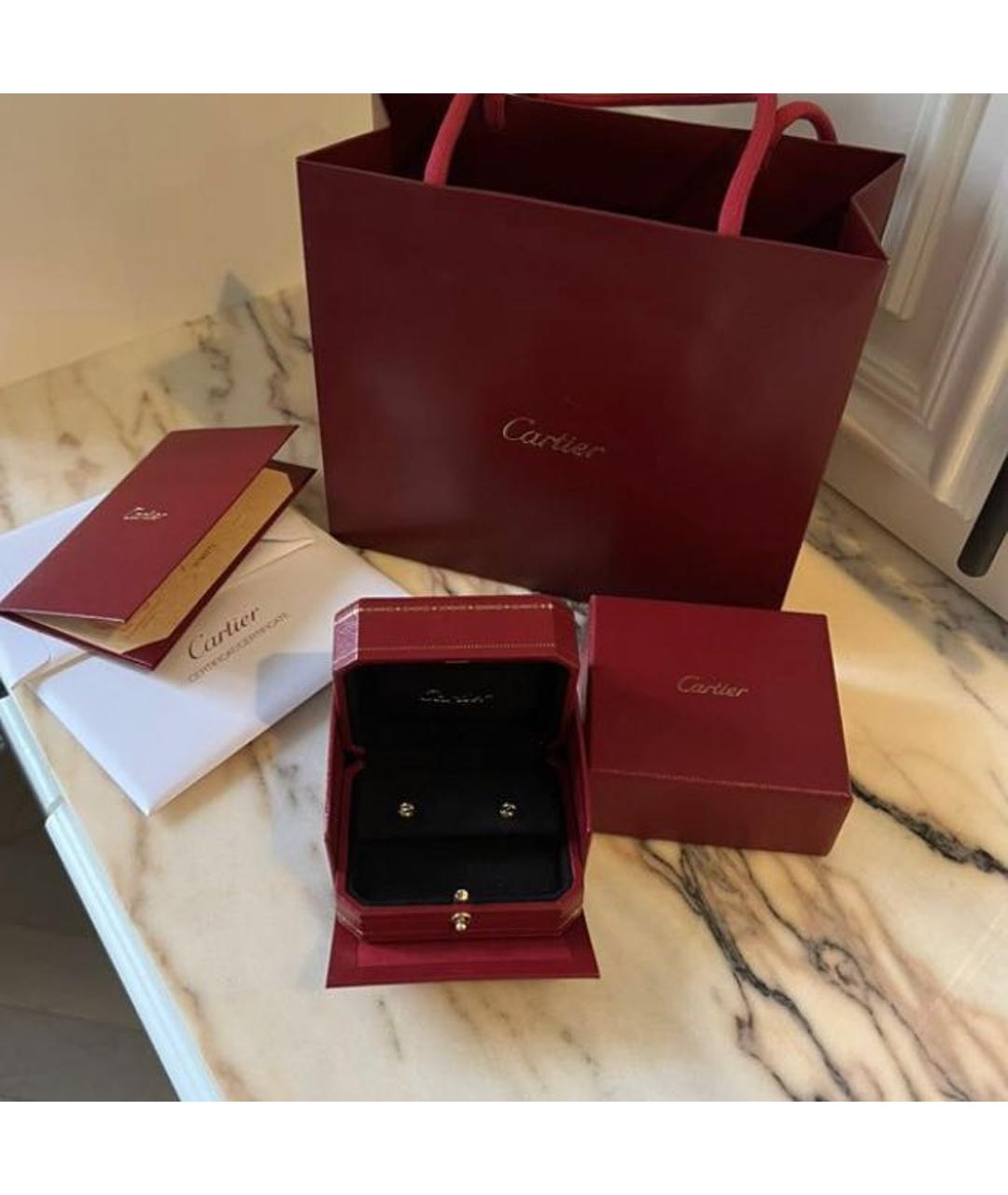 CARTIER Желтые серьги из желтого золота, фото 4