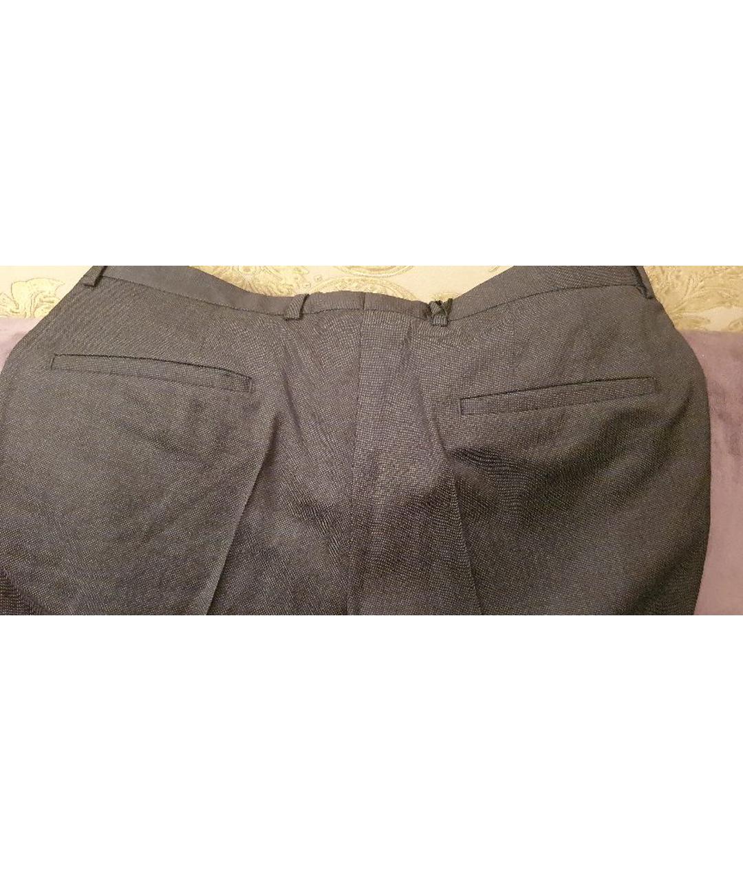 STRELLSON Серые шерстяные классические брюки, фото 5