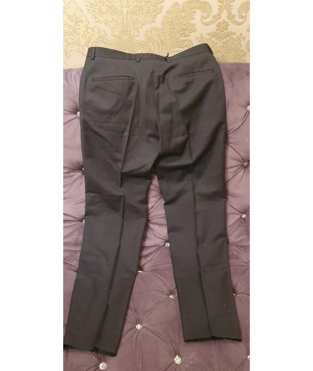 STRELLSON Серые шерстяные классические брюки, фото 2
