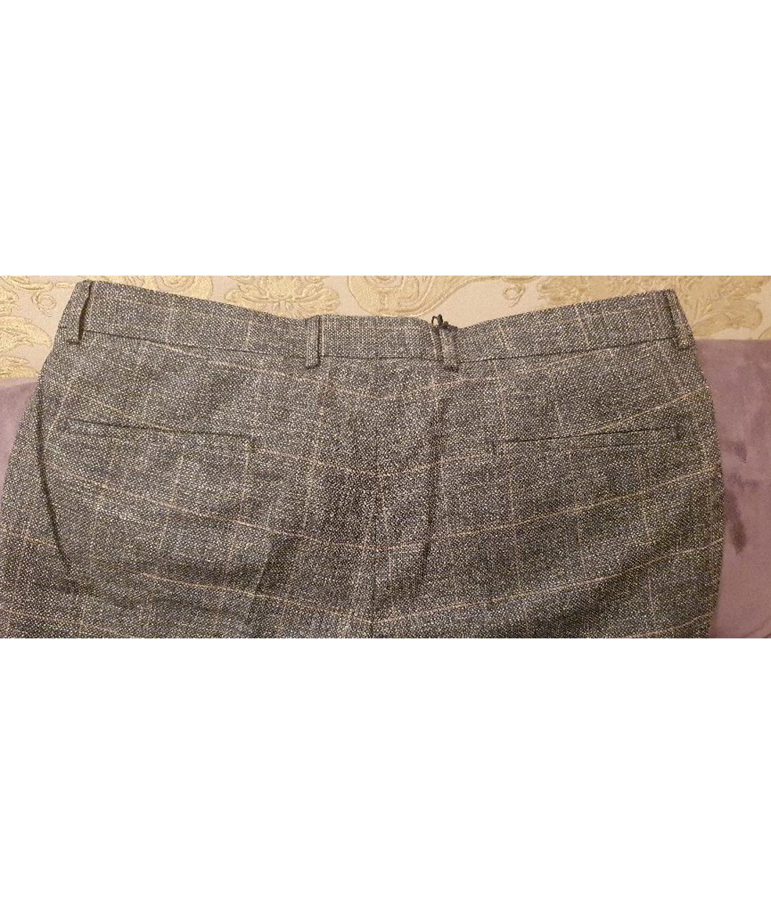 STRELLSON Антрацитовые шерстяные классические брюки, фото 5