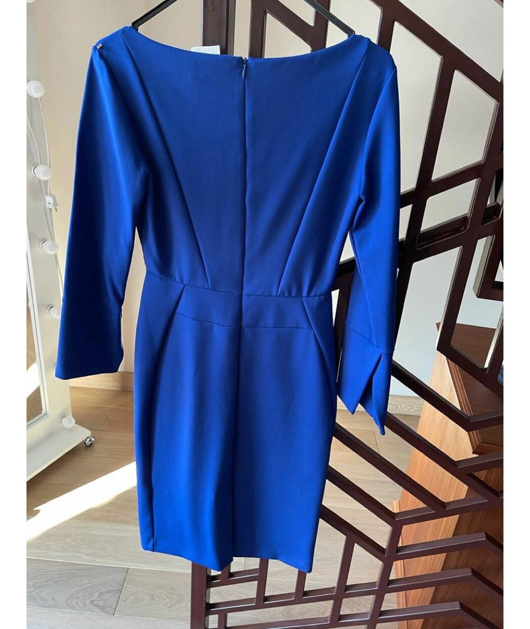 SPORTMAX Синее полиамидовое платье, фото 2