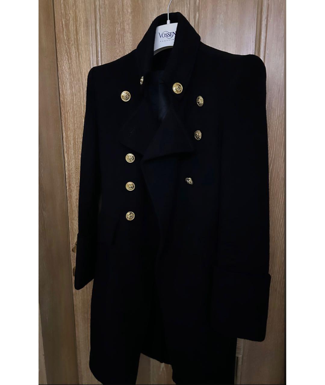 BALMAIN Черное кашемировое пальто, фото 7