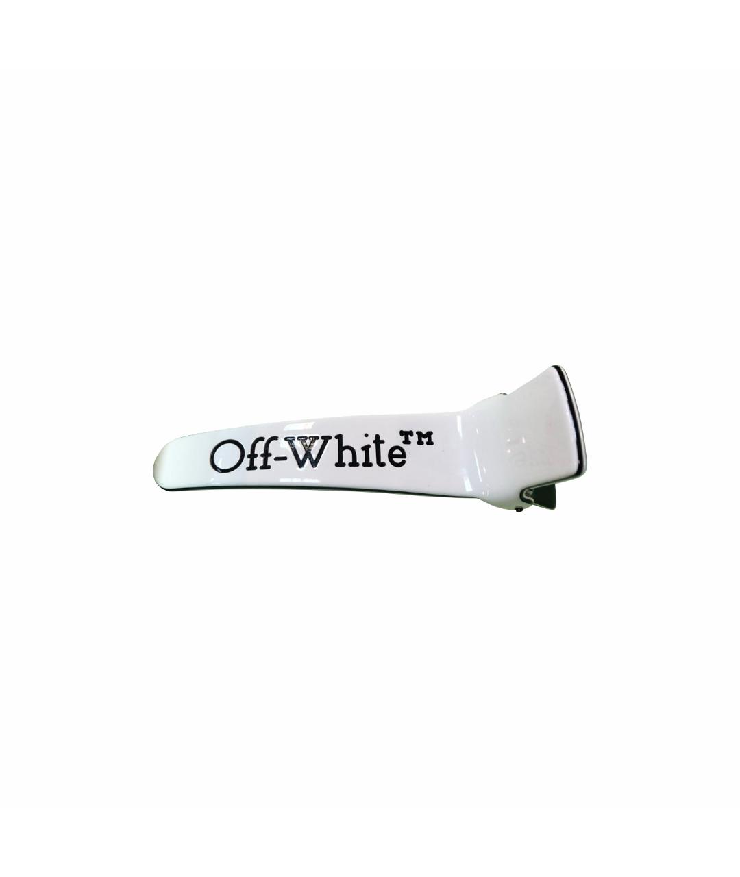 OFF-WHITE Белая заколка, фото 1