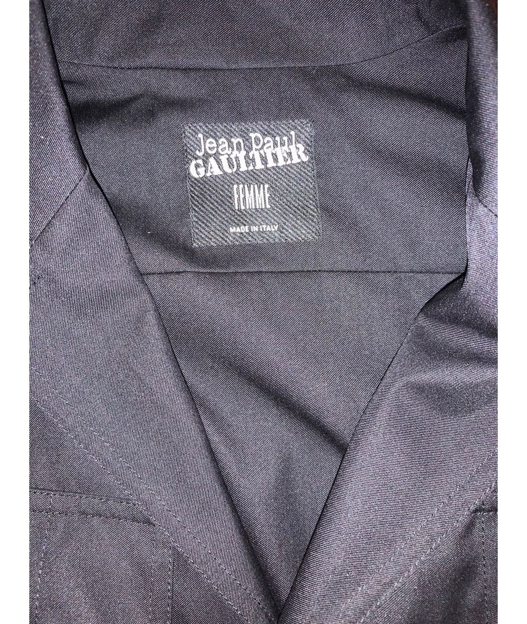 JEAN PAUL GAULTIER Черный шерстяной жакет/пиджак, фото 3