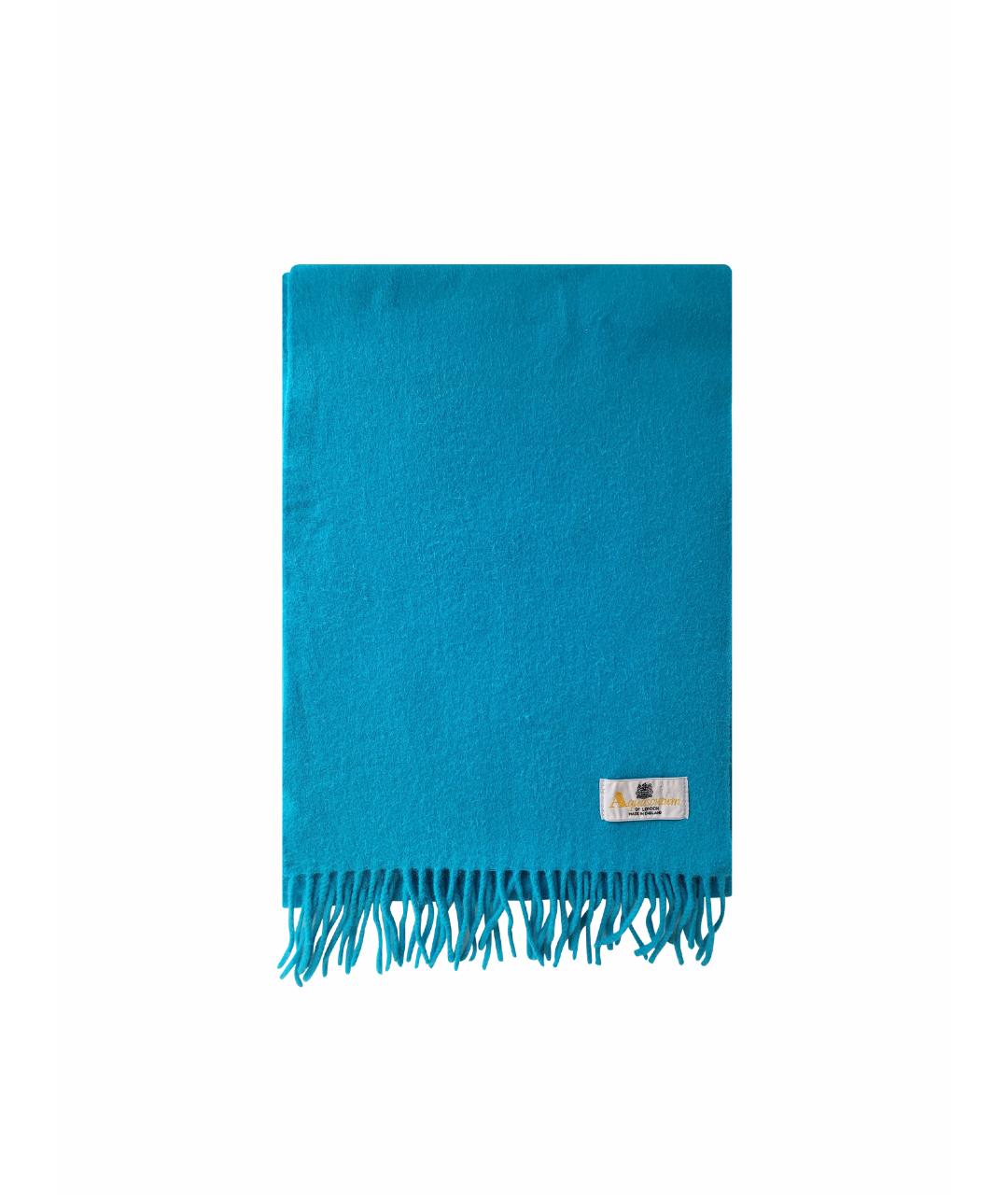 AQUASCUTUM Голубой шерстяной шарф, фото 1