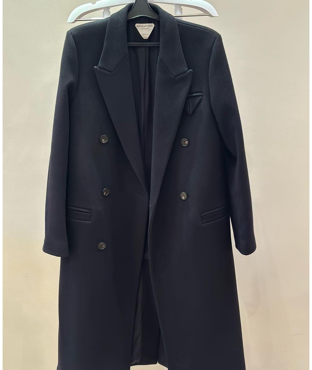 BOTTEGA VENETA Черное шерстяное пальто, фото 7