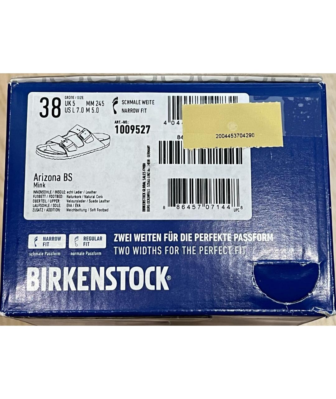 BIRKENSTOCK Коричневые замшевые сандалии, фото 4