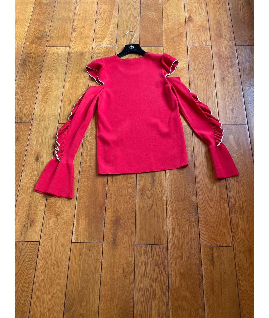 MAJE Красный вискозный джемпер / свитер, фото 2