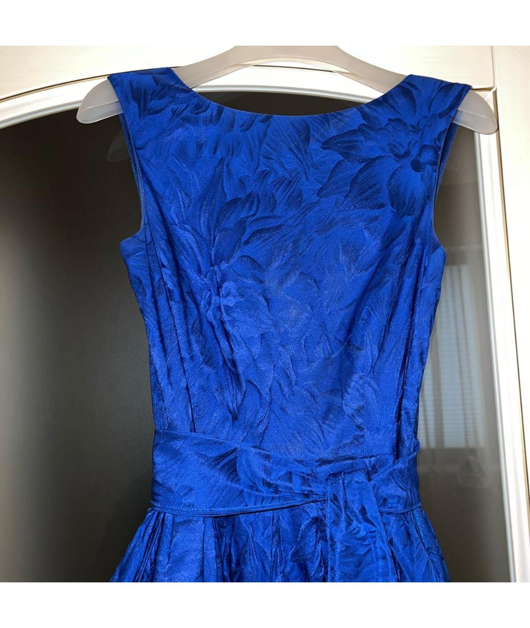 CAROLINA HERRERA Синее вечернее платье, фото 2