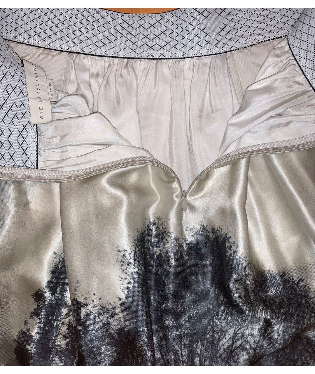 STELLA MCCARTNEY Бежевая шелковая юбка миди, фото 3