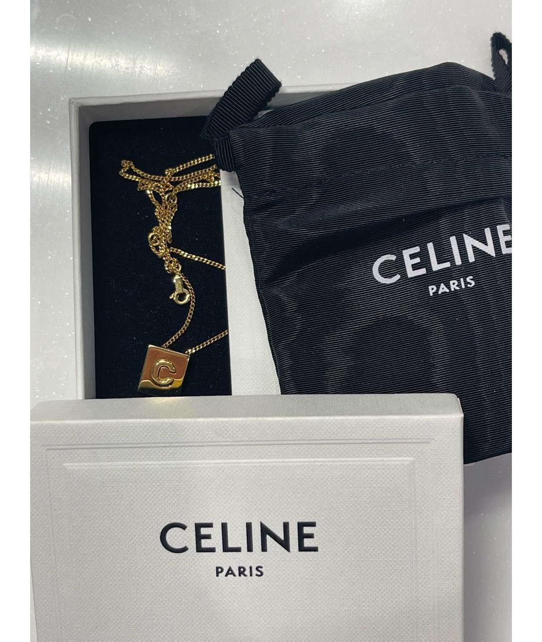 CELINE PRE-OWNED Золотое колье, фото 7