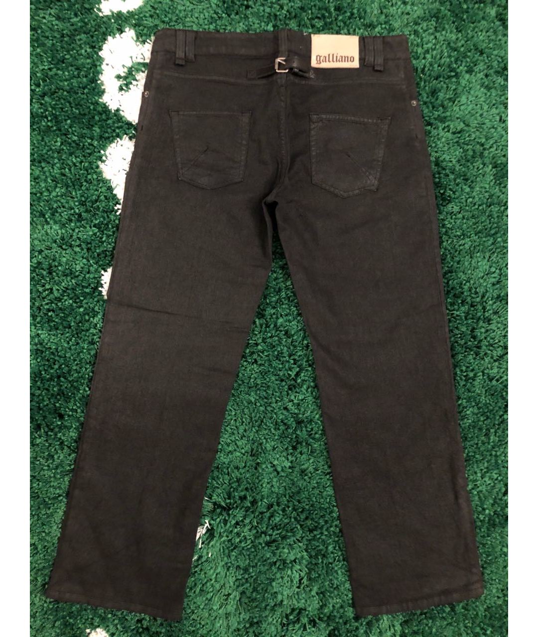 JOHN GALLIANO Черные прямые джинсы, фото 2