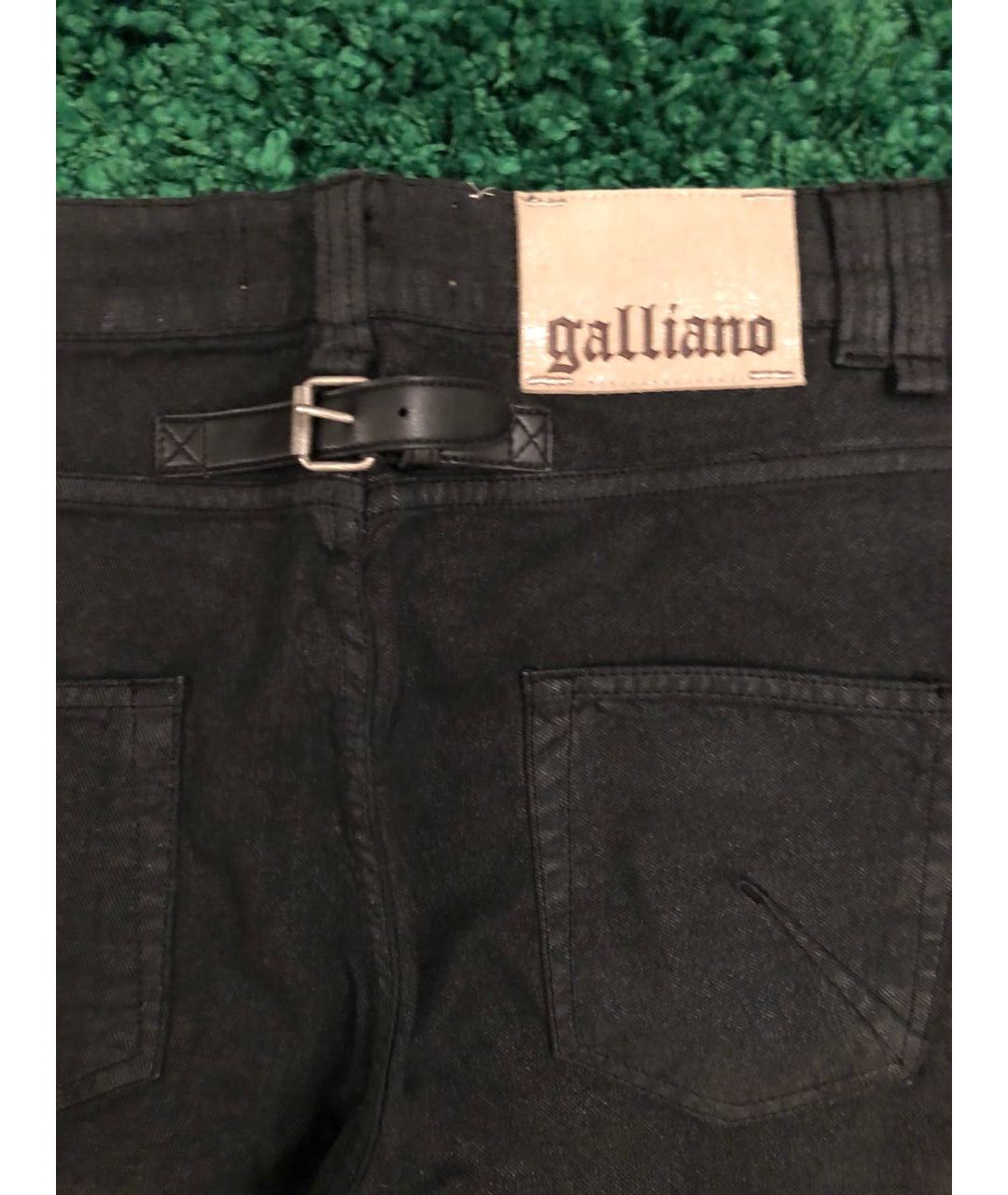 JOHN GALLIANO Черные прямые джинсы, фото 5