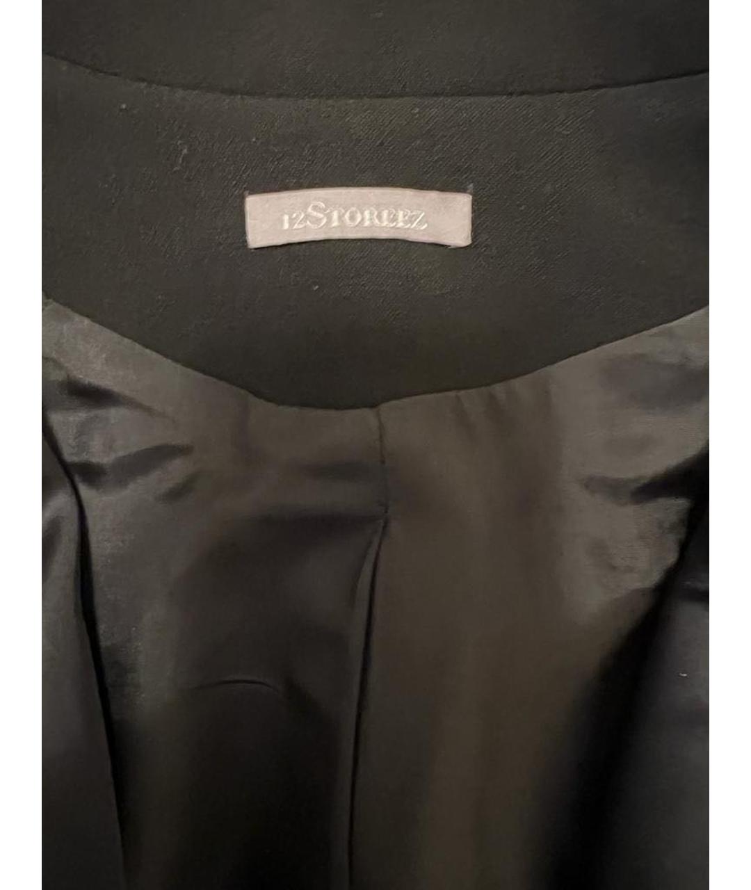 12 STOREEZ Черный полиэстеровый жакет/пиджак, фото 3