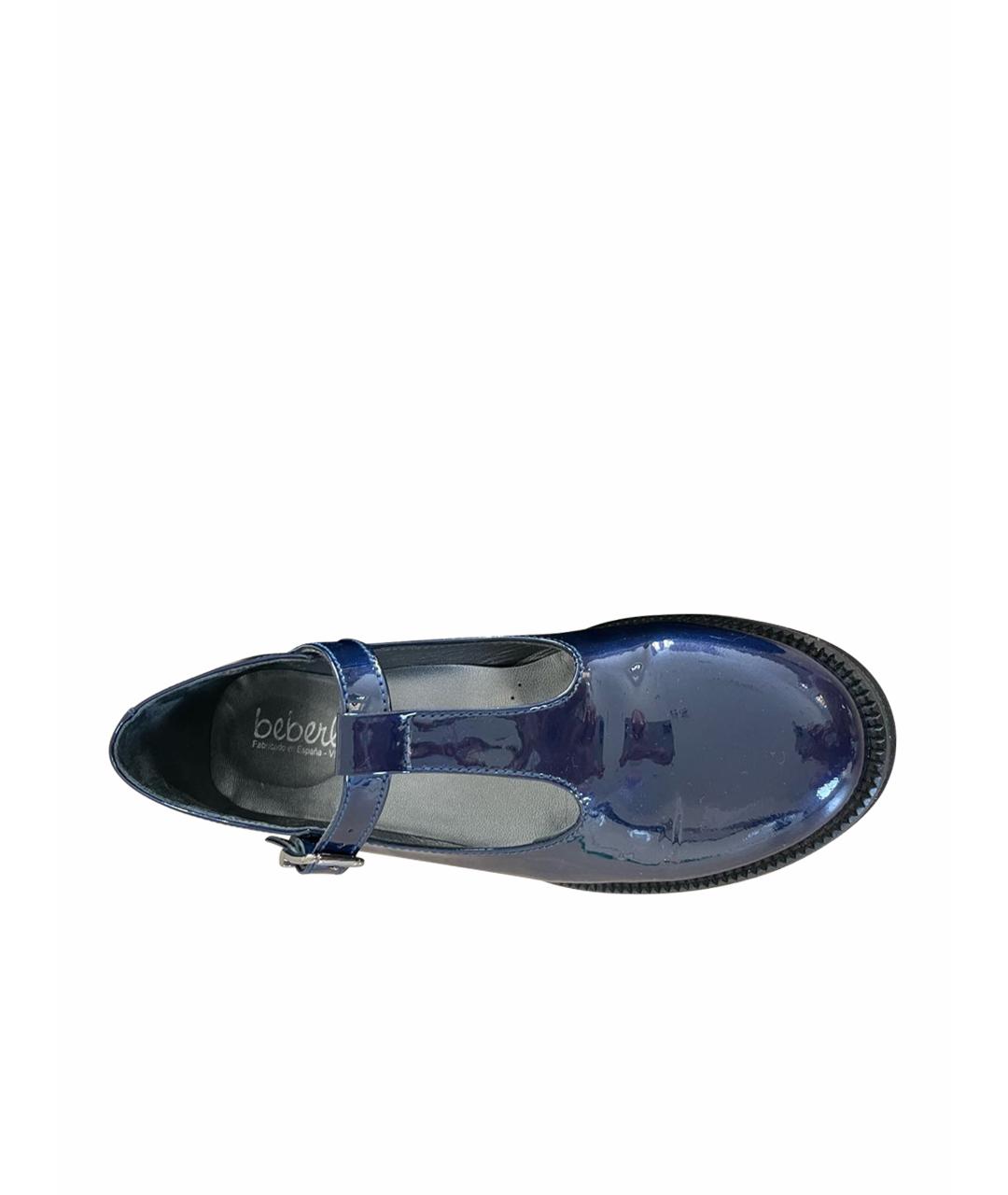 BEBERLIS Темно-синие туфли из лакированной кожи, фото 1