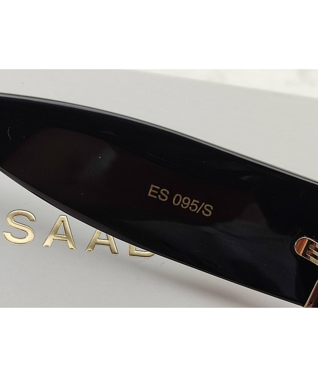 ELIE SAAB Черные пластиковые солнцезащитные очки, фото 6