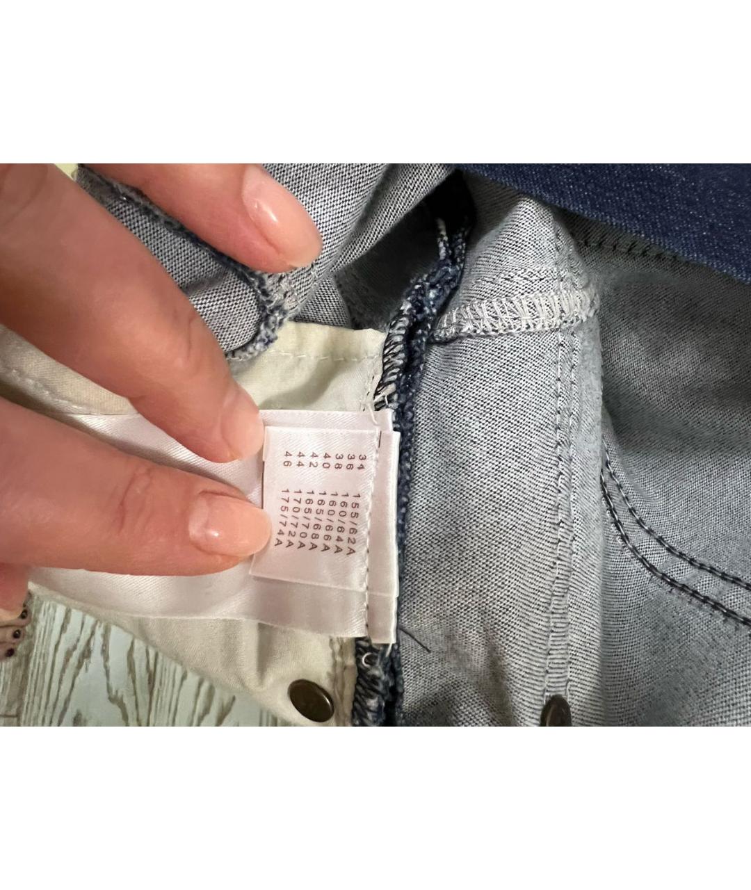 LOUIS VUITTON Темно-синие хлопко-эластановые джинсы слим, фото 8
