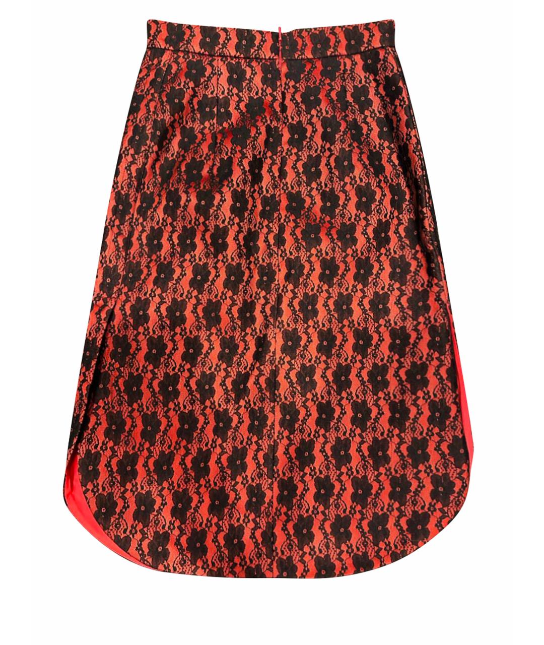 CHRISTOPHER KANE Красная полиамидовая юбка миди, фото 1