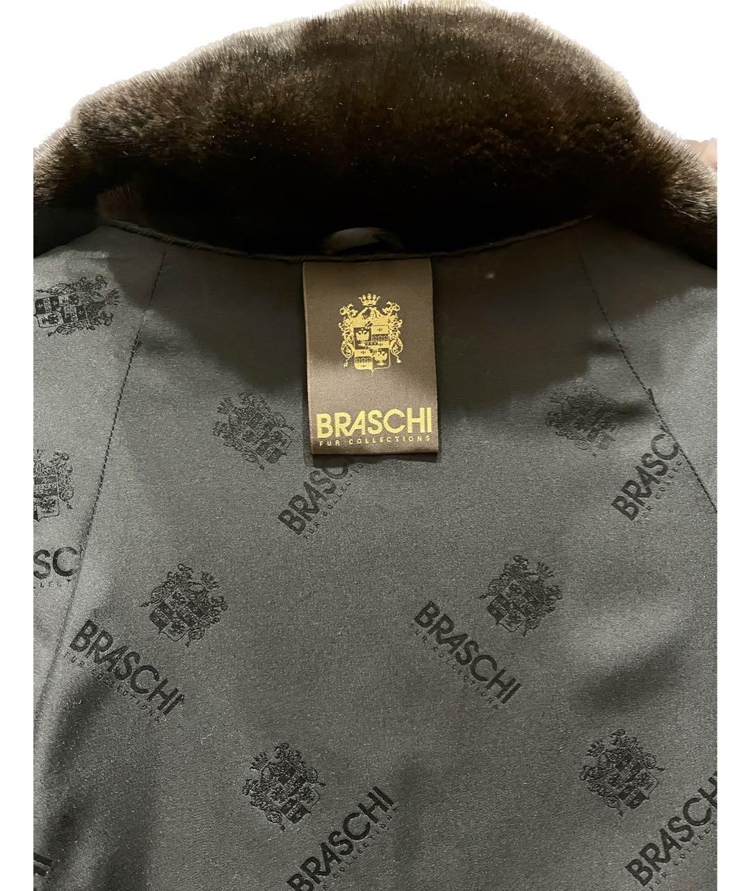 BRASCHI Черная меховая шуба, фото 3