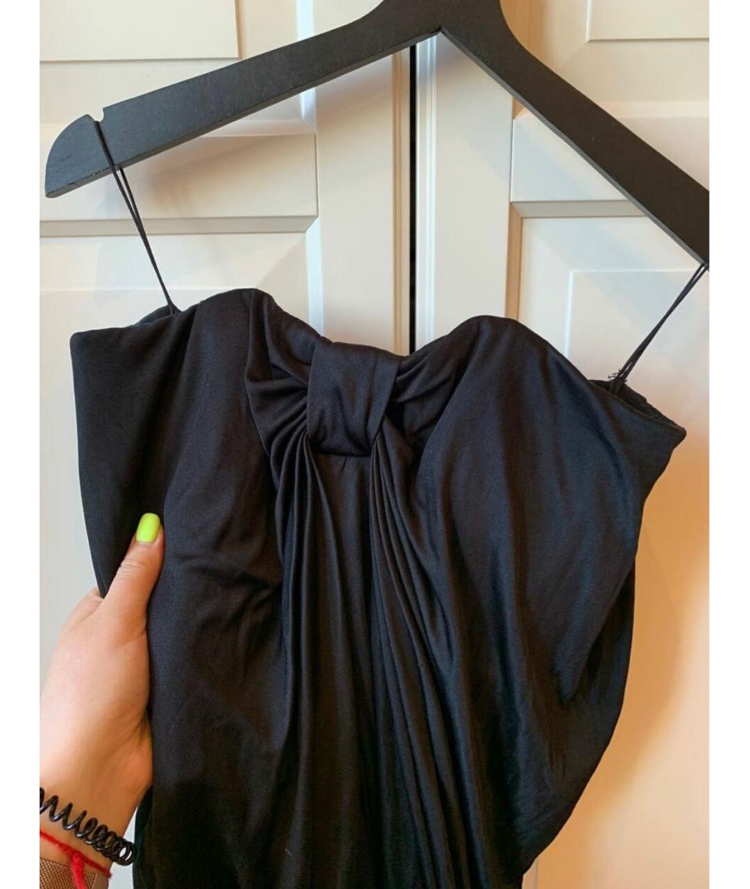 ELIE SAAB Черное шелковое вечернее платье, фото 6