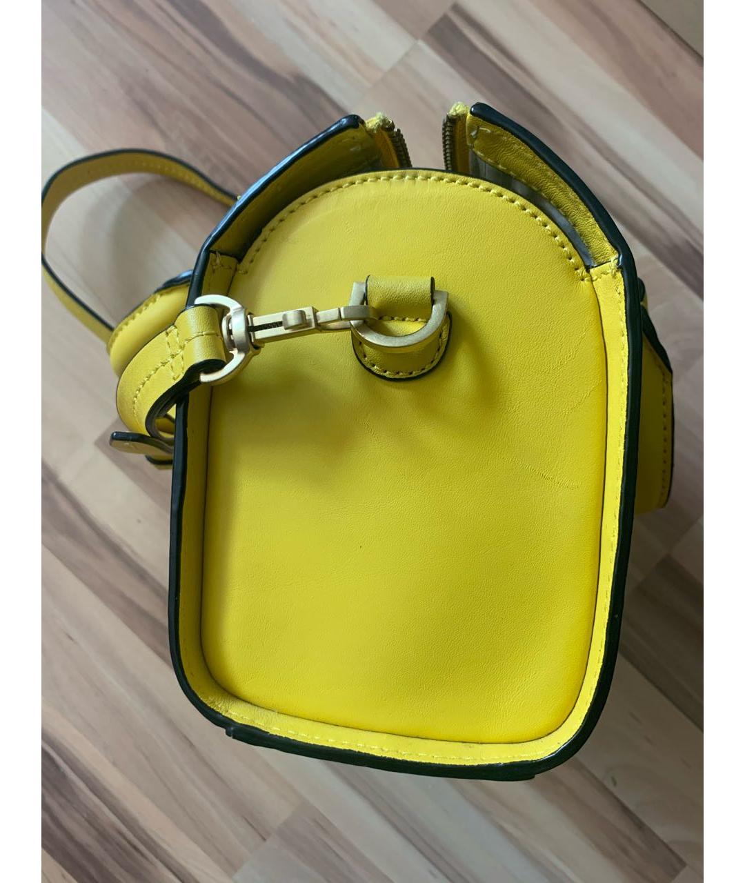 KATE SPADE Желтая кожаная сумка через плечо, фото 4