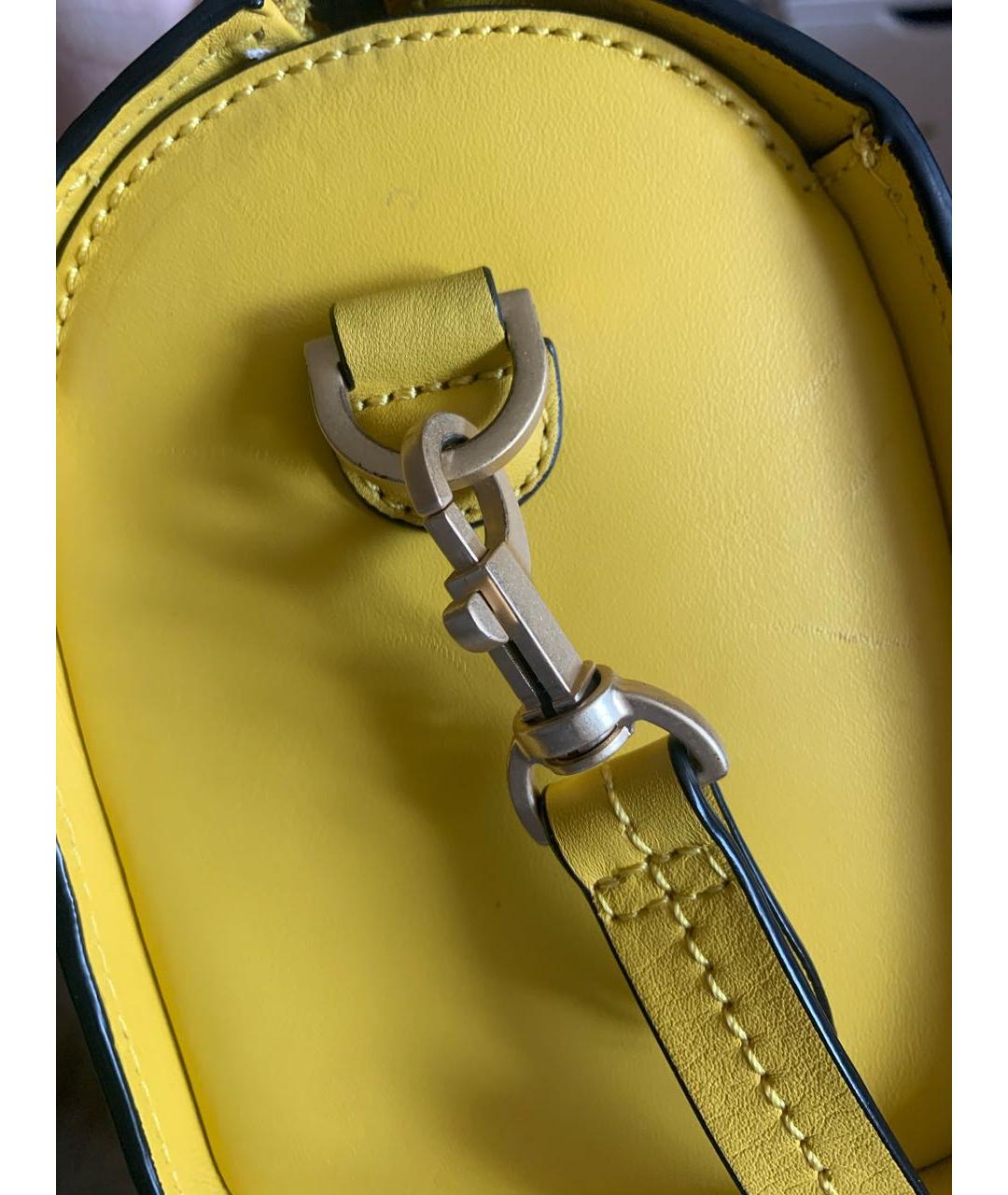 KATE SPADE Желтая кожаная сумка через плечо, фото 3