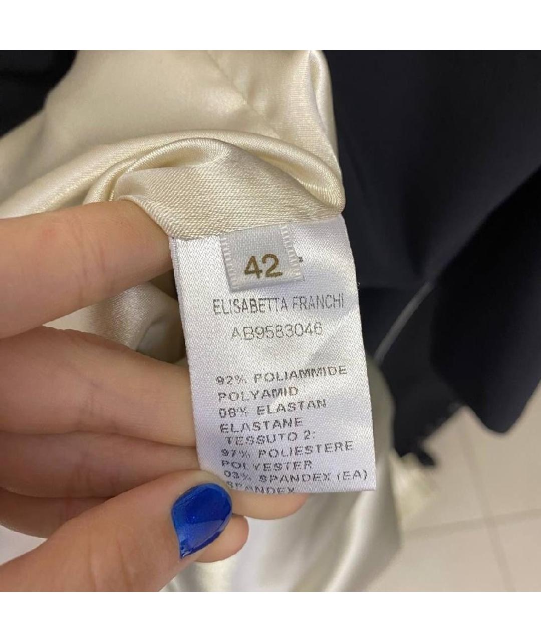 ELISABETTA FRANCHI Черное платье, фото 2
